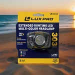 Luxpro LP345V2 Headlamp 303 Lumens With Multi-color Flood Lights Red Green White. Fixed Price $12.99.