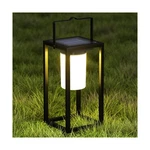 Outdoor Solar Lantern Lamp, Black Metal Portable Rechargeable... Fast Ship. Fixed Price $49.99.