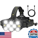 Victoper Rechargeable 10 Led Headlamp: Bright, 8+2 Modes, Waterproof. Fixed Price $25.90.