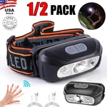 1/2PACK Headlamp Flashlight, Lumen Ultra-light Bright Led Rechargeable Headlight. Fixed Price $12.14.