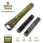 Swiss Tech 7500 Lumen Flashlight Rechargeable Dual Power Aa/usb, Charging Ba. Fixed Price $70.89.