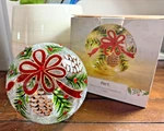 Pier 1 Imports Batterie Light Up Led Glass Sphere Ball Christmas Theme. Fixed Price $24.99.