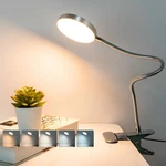 Clip-on Lamp Reading Light 5 Color Modes, 10 Brightness Levels, 8W, 66 Led, Ey. Fixed Price $20.94.