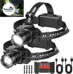 Rechargeable Led Headlamp 2-PACK 3500 Lumens Super Bright With Motion Sensor &. Fixed Price $52.71.