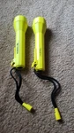 2X Hubbellite 3003-C Yellow Industrial Flashlight Used Tested Look. Fixed Price $95.00.