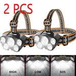 2PACKS 25000LM Led Headlamp Rechargeable Headlight Zoomable Torch Lamp&-. Fixed Price $19.98.