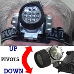 12 Led Headlamp With Adjustable Strap & Light Ultra Super Bright Water Resistant. Fixed Price $7.92.