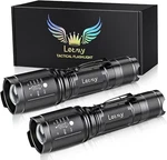 Letmy Led Tactical Flashlight S2000 Pro Ultra Bright High Lumens 2-PACK. Fixed Price $19.99.