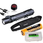 Fenix PD35R 1700 Lumen Led Rechargeable Tactical Flashlight W/battery/red Filter. Fixed Price $90.45.