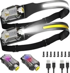 Victoper Rechargeable Headlamp 2PACK, Detachable 230 Wide Beam Led 2IN1. Fixed Price $23.26.