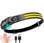 Cob Led Headlamp Usb Rechargeable Headlight Bar Band Torch Work 6000K. Fixed Price $6.44.