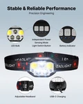 2 Pack Headlamps, Bright Led Rechargeable Headlight, Fishing. Fixed Price $33.79.