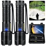 Cinlinso Rechargeable Led Flashlights 90000 High Lumens 2 Pack, Super Bright. Fixed Price $66.07.