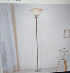 Torchiere Floor Lamp - Standing Bedroom Light With Sturdy Metal Base Lavish Home. Fixed Price $89.97.