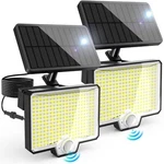 294 Led Split Solar Motion Sensor Outdoor Lights, 2600LM Flood .... Fixed Price $37.15.