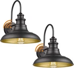 Dusk To Dawn Sensor Outdoor Barn Light Fixture, 12.3 Inch Dome Wall Scon. Fixed Price $124.47.