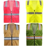 Multi Color Reflective Safety Vests With 4 Pockets. Fixed Price $12.89.