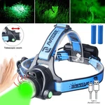 Hunting Green Led Headlamp Torch Sensor Usb Charging Zoomable Camping Light. Fixed Price $12.99.