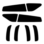 Ndrush Smoked Taillight & Vinyl Sidemarkers, Black. Fixed Price $31.99.