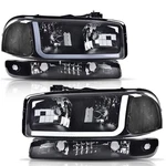 PIT66 Led Drl Headlights Assembly Fit 1999-2006 Gmc Sierra 1500 2500 3500/00-.... Fixed Price $178.00.