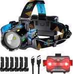 12 Modes 210000 Lux Headlamp Motion Sensor Red Warning Zoomable Energy Saving,. Fixed Price $46.80.