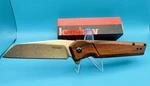 Kershaw Avert A/o Folding Linerlock Pocket Knife Brown Wood Handle. Fixed Price $23.00.
