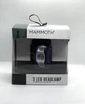Mammoth Led Headlamp Three (3) Level Switch 60 Lumen 4 Light Modes. Fixed Price $12.00.