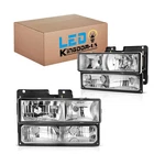 Ledkingdomus Headlight Assembly, Dot-certified, Compatible With 1990-2000 Che.... Fixed Price $151.35.