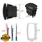 Bacautoparts 12V 24V Red Led Accessory Rocker Switch 5 Pin On-off. Fixed Price $20.00.