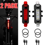 2 Set Usb Rechargeable Led Bicycle Headlight Bike Front Rear Lamp Cycling. Fixed Price $5.99.