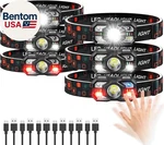 Headlamp Rechargeable 6PACK, 3000 Lumen Ultra-light Bright Flashlight W. Fixed Price $44.96.