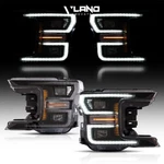 Set Black Vland Full Led Headlights Ford F-150 2018-2020 Sequential Assembly. Fixed Price $679.99.