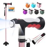 Bigalex Folding Walking Cane With Two Led Lights For Elderly Solid Base Adjus.... Fixed Price $53.47.