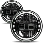 Audexen Inch Led Headlights For Jeep Wrangler Jku Tj Lj 1997 2018, 12. Fixed Price $237.77.