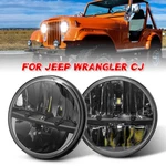 2PCS 7" Round Led Headlights Hi/lo Beam Dot For Jeep Wrangler Jk CJ-5 CJ-7 CJ-8. Fixed Price $85.99.