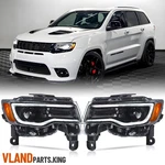 Vland Headlights Black For Jeep Grand Cherokee 2014-2021 2022 Full Led Headlamps. Fixed Price $394.99.