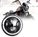 Nifeida 5-3/4 5.75 Inch Motorcycle Headlight Round With Halo Angel Eyes Turn. Fixed Price $91.35.