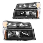 Philtop Assembly, Black Amber Headlights Compatible With 2004-2012 .... Fixed Price $185.04.