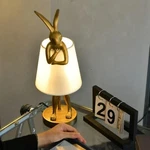 Yht Bunny Table Lamp,cute Animal Rabbit LAMP,15.7" Vintage Led Desk Light Wit.... Fixed Price $74.10.
