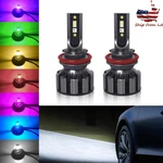 2X H8/H11 Led Headlight Kit Rgb Fog Bulbs With Bluetooth Phone Control. Fixed Price $65.99.