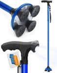Bigalex, Folding Walking Cane, Blue. Fixed Price $15.99.
