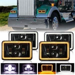 4PCS 4X6" Inch Led Headlights Hi/lo Turn For Kenworth T800 T400 T600A W900. Fixed Price $74.06.