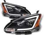 Drl Edition For 2013 2014 2015 Sentra Black Headlights Headlamps Lh+rh. Fixed Price $441.35.