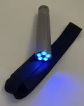Inova Emissive Energy Blue Led Flashlight Silver Law Enforcement Nylon Holder. Fixed Price $34.99.