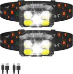 Rechargeable Led Headlamp 2-PACK, 400LM, 8 Modes, Usb-c, Waterproof, Camping. Fixed Price $35.14.