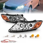 Led Halo 2011-2015 Chrome Projector Parking Headlights Pair For Kia Optima. Fixed Price $289.29.