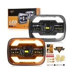 Auxbeam 12000LM Bright 5X7 In Headlights, 7X6 Led With Drl Turn Si.... Fixed Price $160.30.