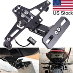 Motorcycle License Plate Holder Bracket W/ Led Tail Light Fender Eliminator Kit. Fixed Price $29.99.