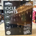Joie Domi 416 Led Warm White Icicle LIGHTS-F5- 30.2FT, Total 47.2FT-NEW. Fixed Price $19.99.