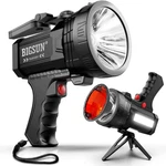 Bigsun Rechargeable Spotlight, Led Flashlight 16000 Q953PLUS, Black. Fixed Price $72.99.